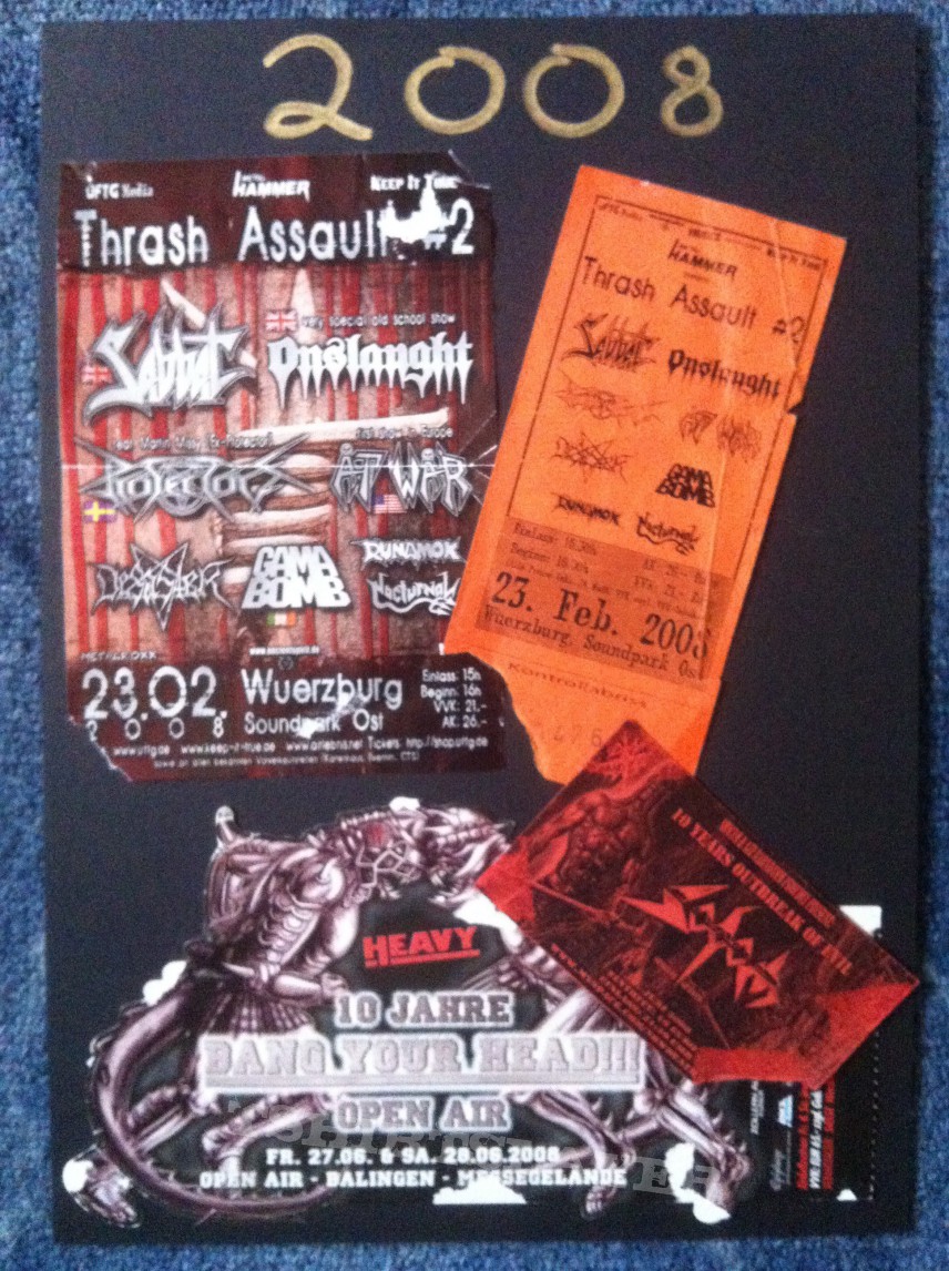 Sabbat Gig´s and Festival Tix Collection -2008-