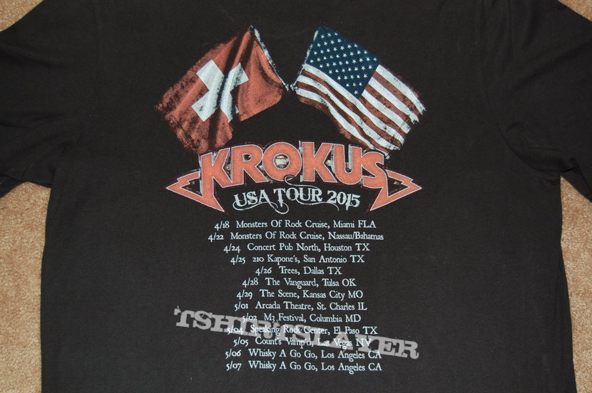 Krokus - 2015 USA tour shirt