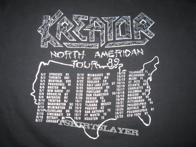 Kreator &quot;Extreme Aggression&quot; 1989 Tour Shirt