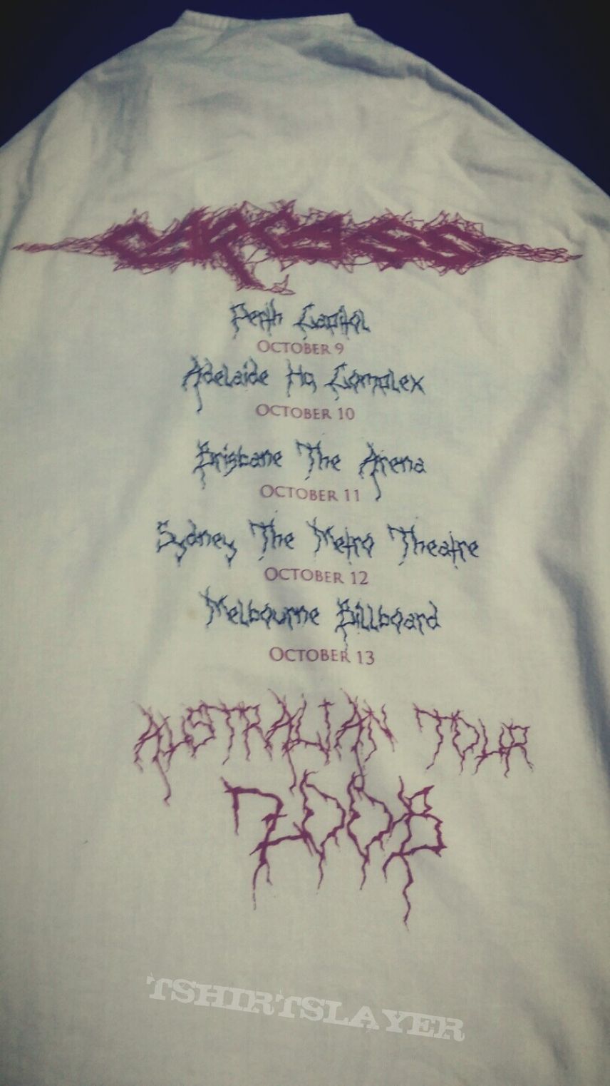 Carcass Baseball shirt 2008 australia