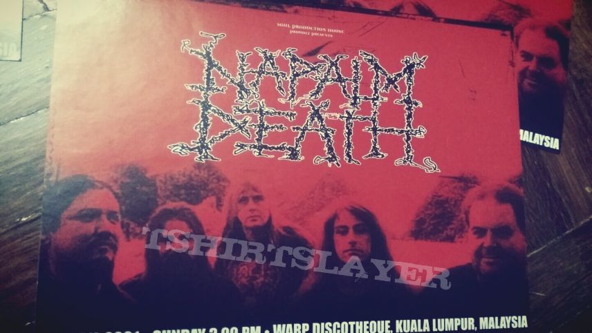 Napalm Death Sticker malaysian tour