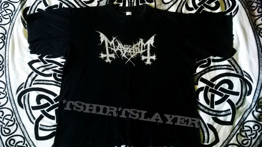 Mayhem - 2nd version logo T-shirt made by Euronymous