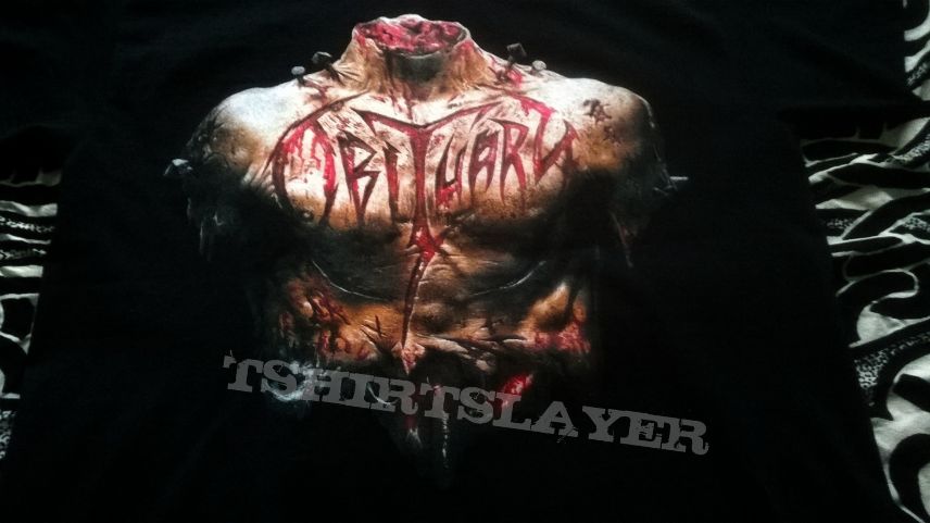 Obituary - Inked in Blood 2015 tour shirt