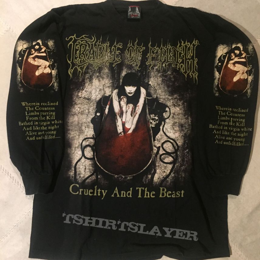 Cradle Of Filth - Cruelty And The Beast longsleeve | TShirtSlayer TShirt  and BattleJacket Gallery
