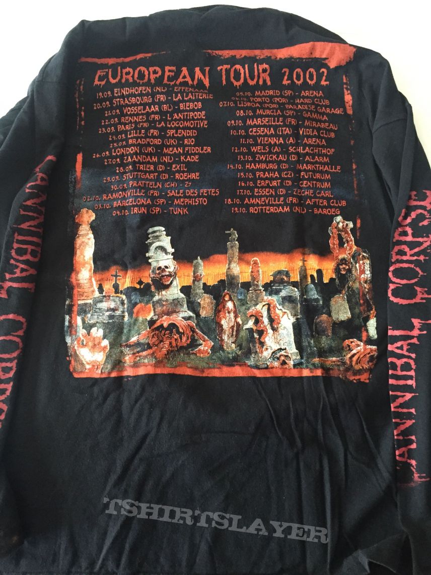 Cannibal Corpse - Eaten back to life / tour 2002 longsleeve ...