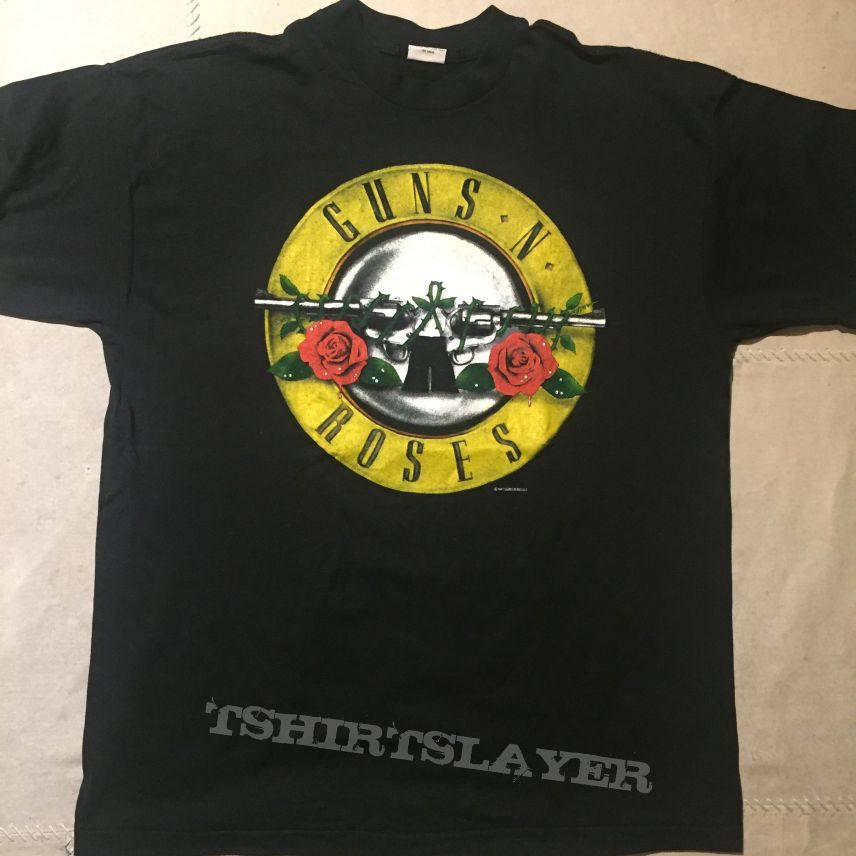 Guns N&#039; Roses Guns N’ Roses logo / Gnr was here original vintage shirt ’87