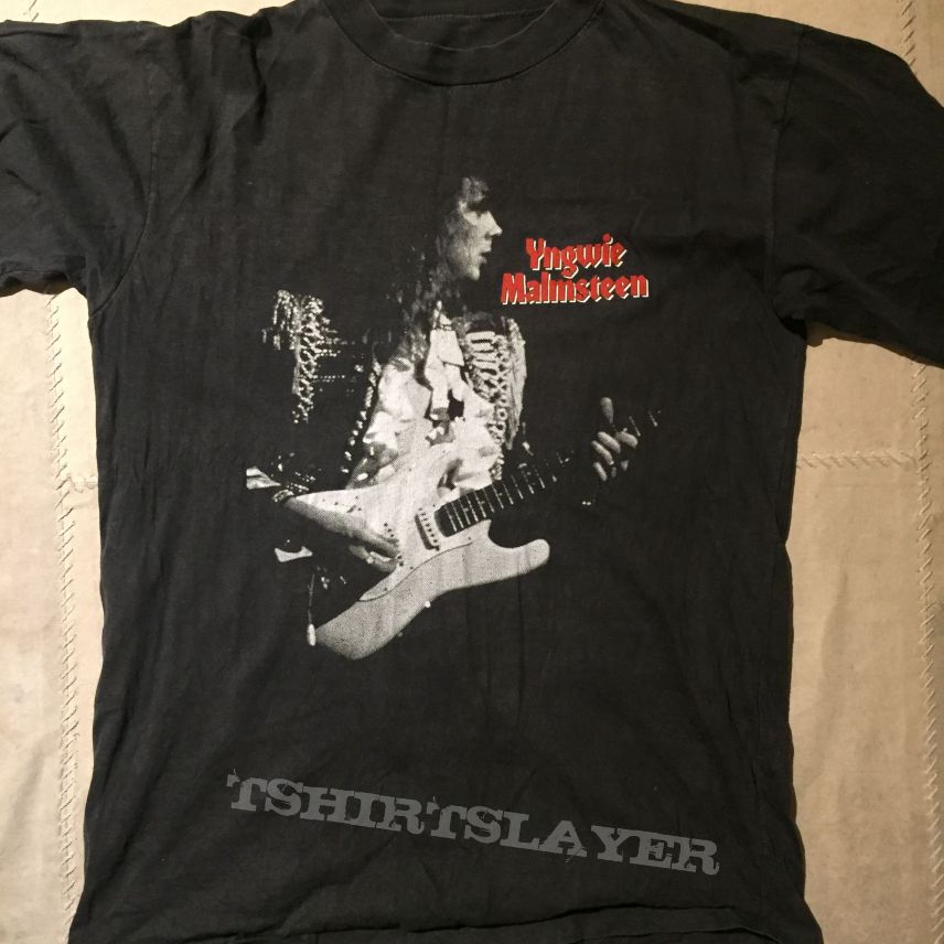 Yngwie J. Malmsteen Yngwie Malmsteen - European tour '90 original vintage  shirt | TShirtSlayer TShirt and BattleJacket Gallery