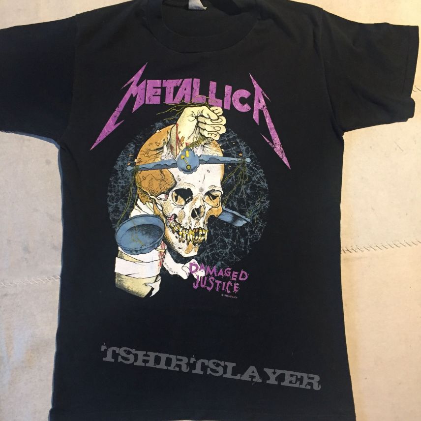 metallica damaged justice shirt