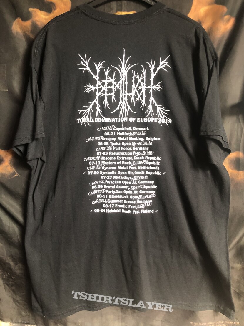 Demilich - Total Domination Of Europe Tour 2019 - TShirt (2019) Demilich - Total Domination Of Europe Tour 2019 - TShirt (2019)