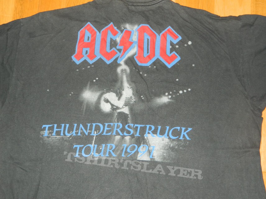 AC/DC "Thunderstruck Tour 1991" t-shirt | TShirtSlayer TShirt and  BattleJacket Gallery