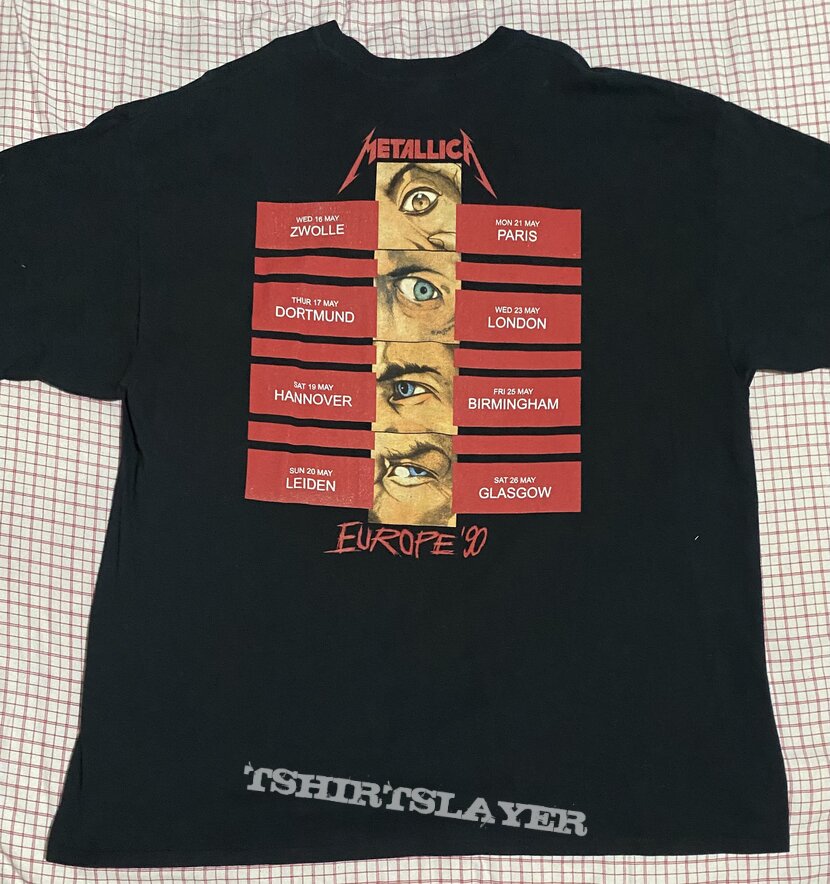 Metallica - Tour ‘90 Europe 1990 t-shirt 2018 REPRINT Metallica - Tour ‘90 Europe 1990 t-shirt 2018 REPRINT