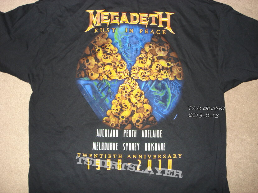 Megadeth Rust In Peace 20th Anniversary 