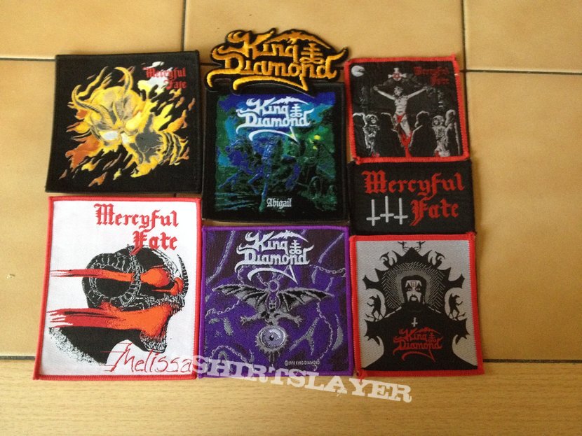 King Diamond &amp; Mercyful Fate patch collection