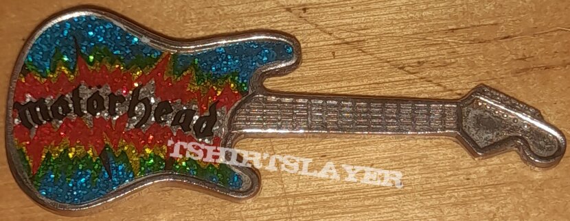Motörhead Glitter Guitar Pin Motörhead Glitter Guitar Pin