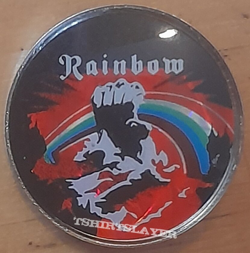 Rainbow Rising Glas Glitter Badge