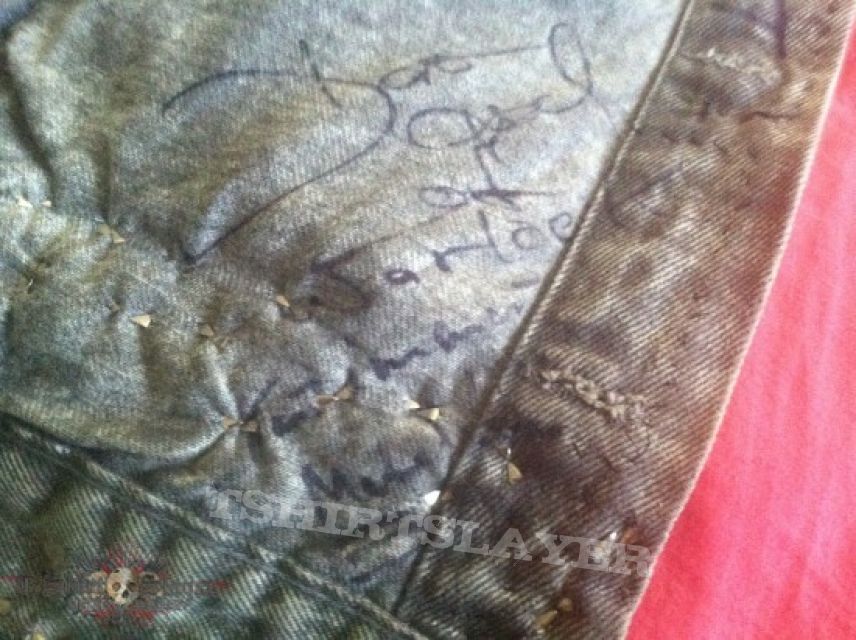 Battle Jacket - Stonewash Vest w/ Autographs Inside 