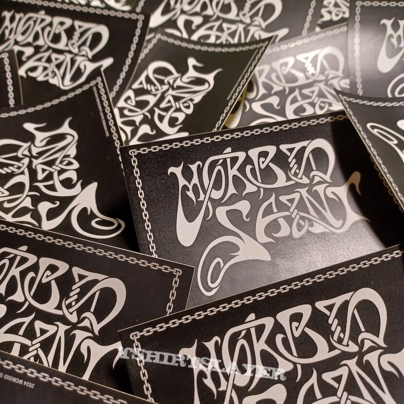 Official Stickers - MORBID SAINT - Black Logo - BASTARD PATCHES Official Stickers - MORBID SAINT - Black Logo - BASTARD PATCHES