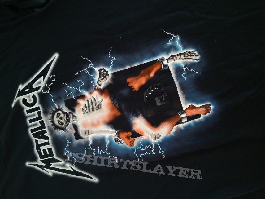 metallica ride the lightning shirt