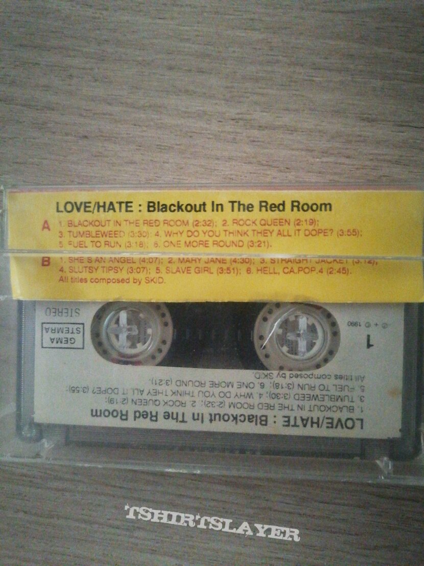 Love/Hate Blackout In The Red Room cassette Love/Hate Blackout In The Red Room cassette