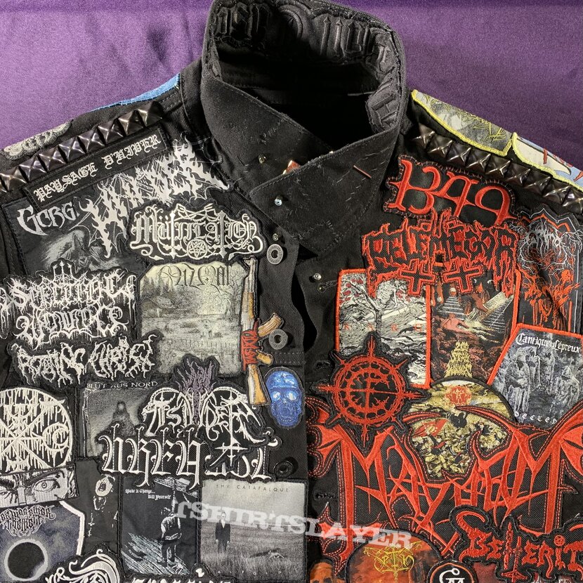 1349 DSBM/Black/Death Battle Jacket w/ 105 bands