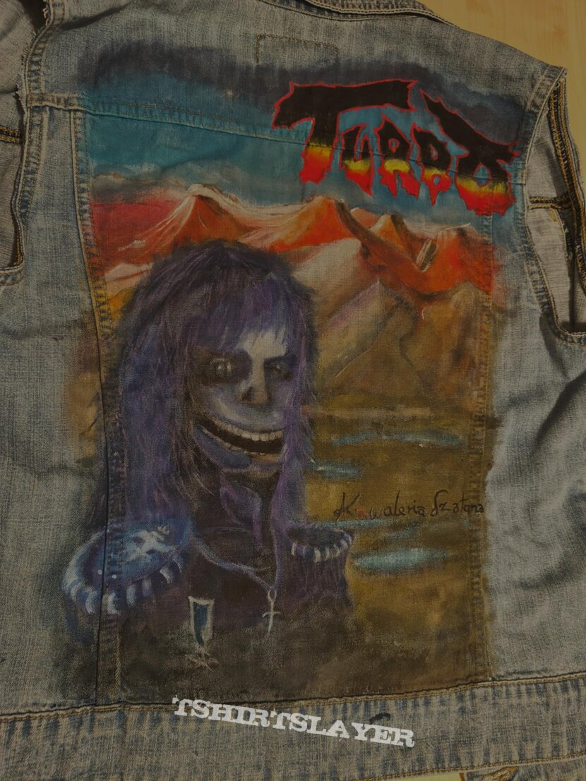Turbo - Kawaleria Szatana handpainted jeans vest Turbo - Kawaleria Szatana handpainted jeans vest