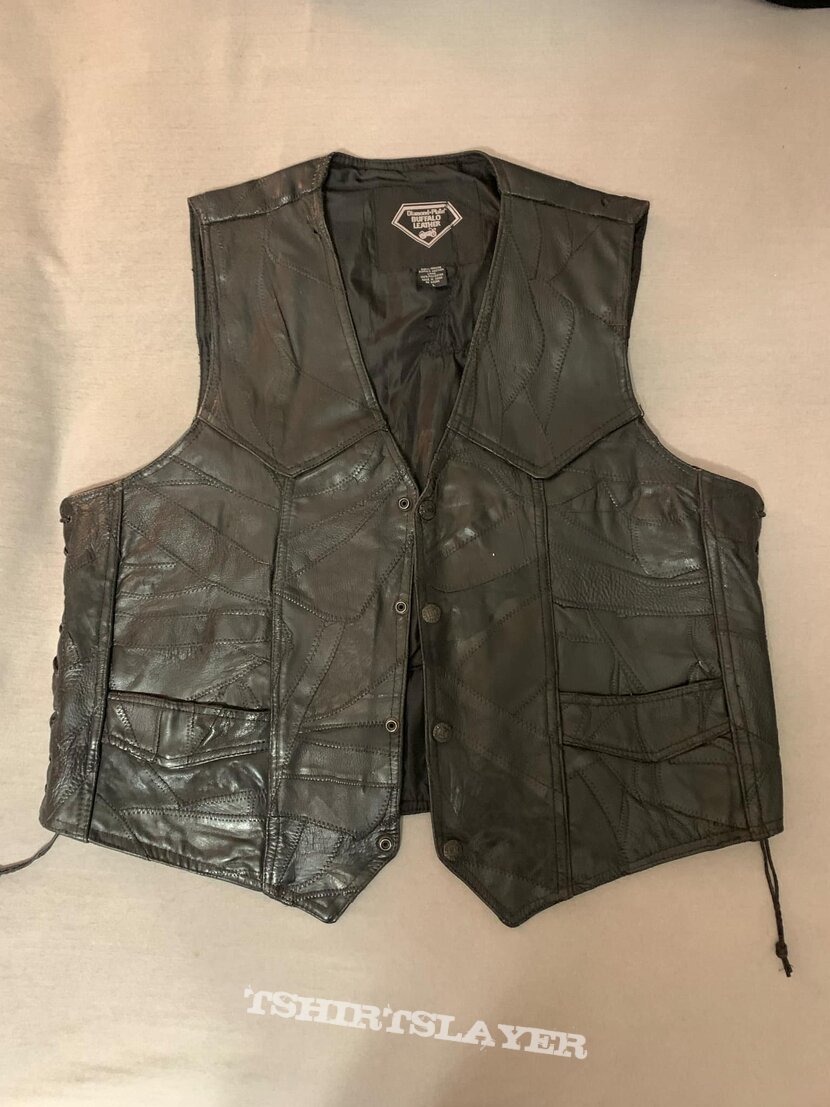 Venom Handpainted Leather Vest Venom Handpainted Leather Vest