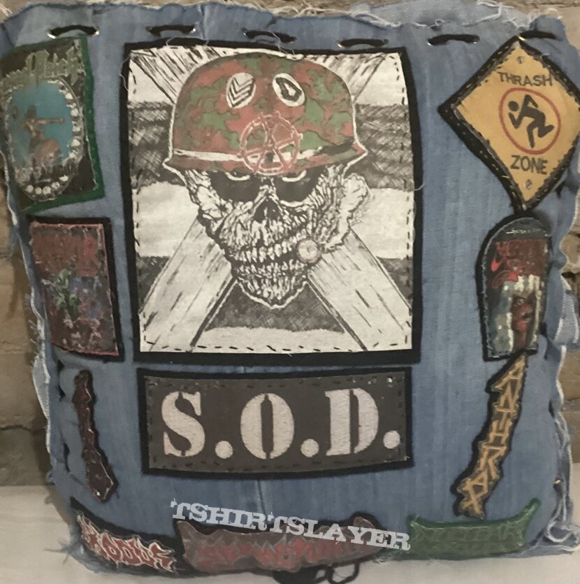 80s 90s Xentrix S.O.D. Thrash Battle Pillow