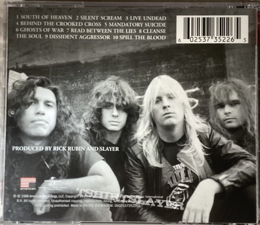 Slayer - South Of Heaven CD