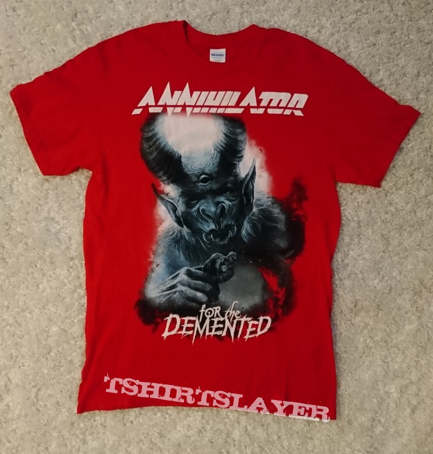 Annihilator 2017-2018 tour shirt