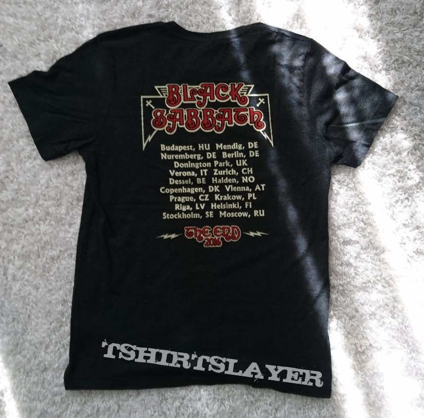 Black Sabbath The End 2016 tour shirt