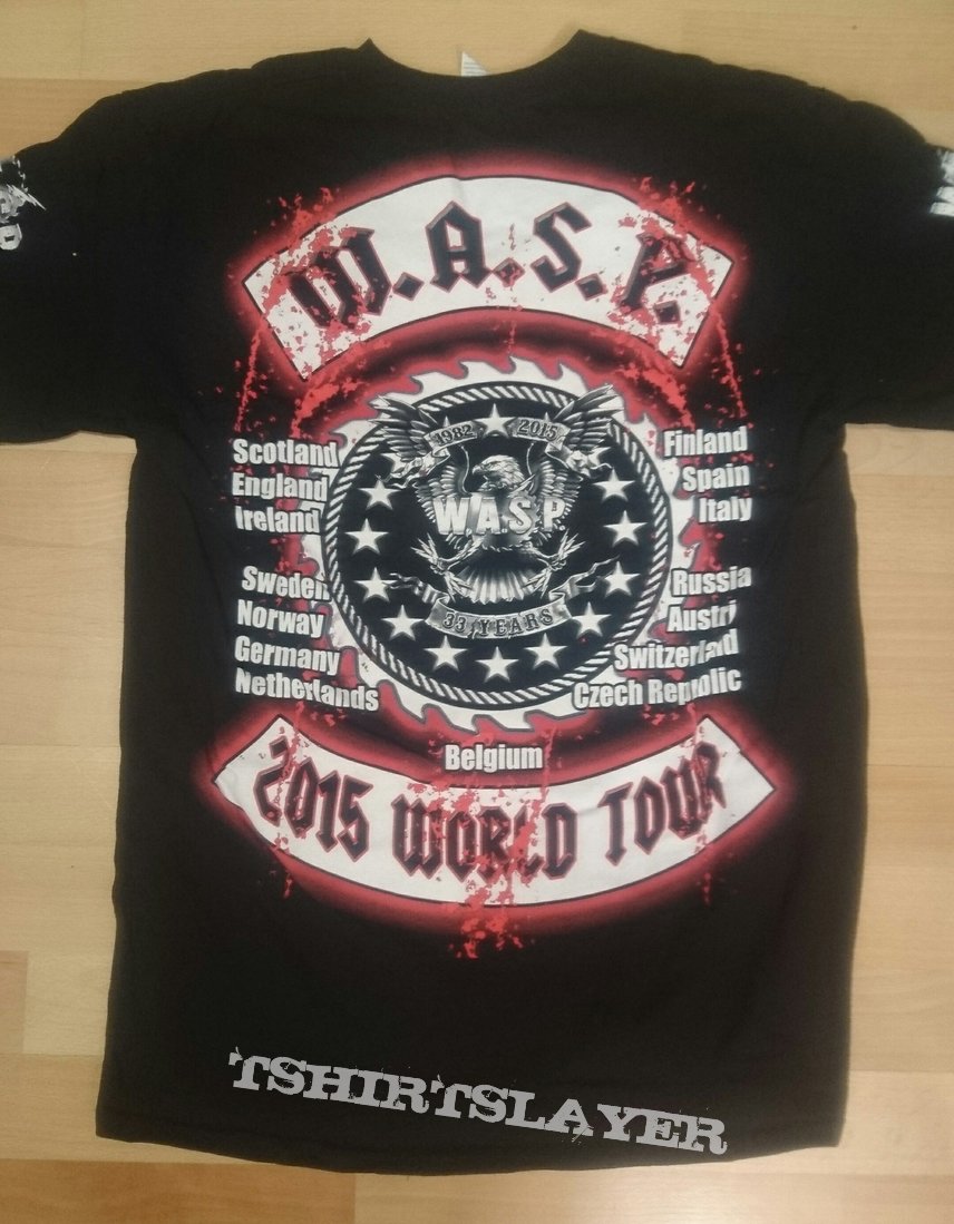 W.A.S.P. 2015 Tour shirt W.A.S.P. 2015 Tour shirt
