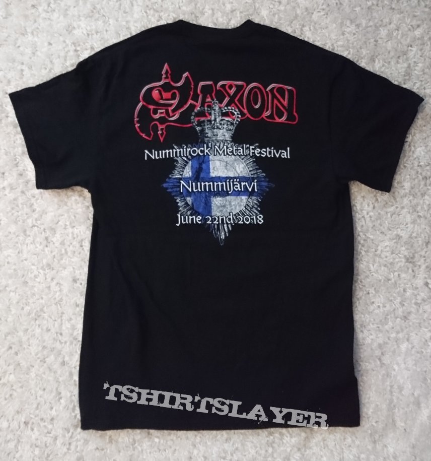 Saxon special Thunderbolt 2018 tour shirt