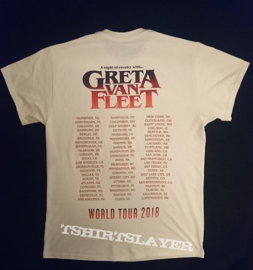 Greta van Fleet 2018 tour shirt