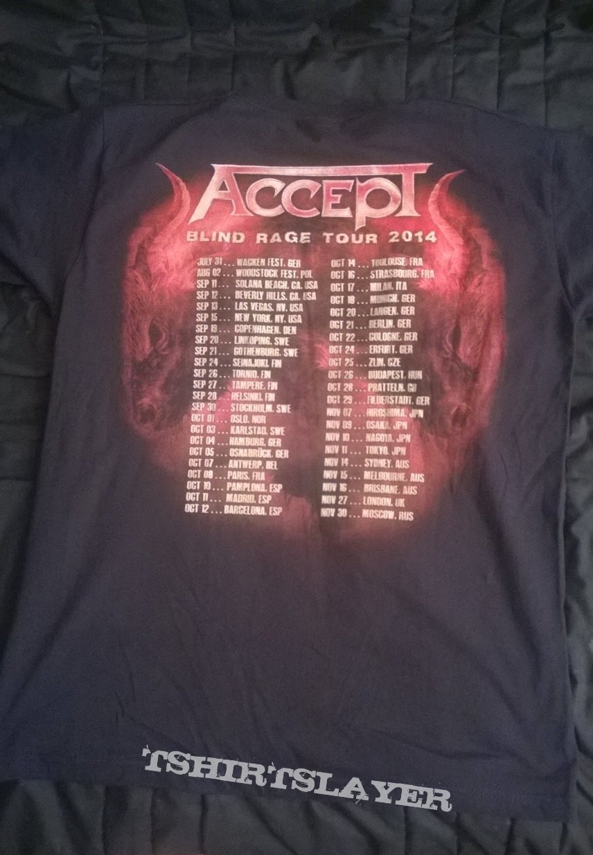 Accept - Blind Rage tour t-shirt