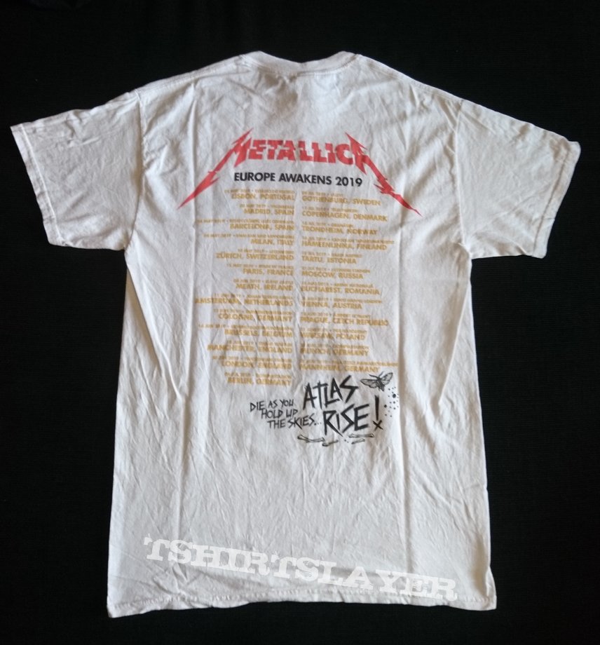 Metallica Europe Awakens 2019 tour shirt