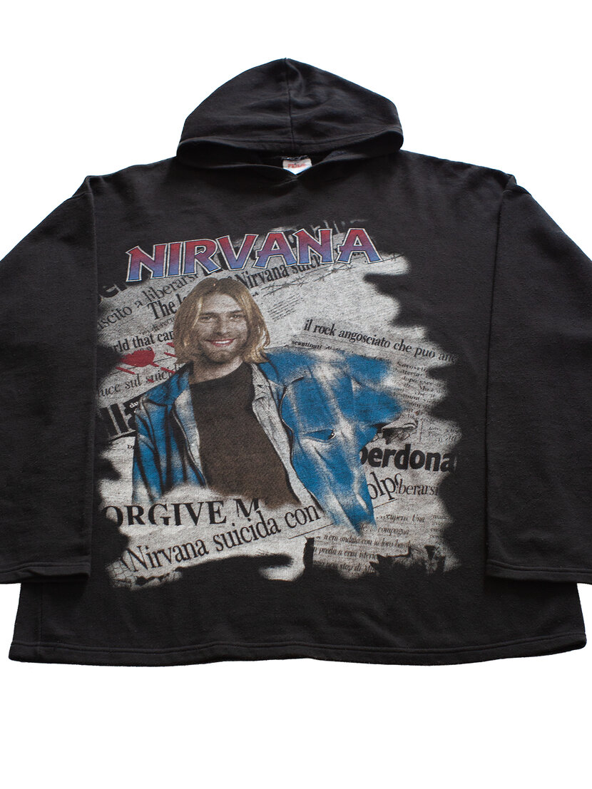 90s Nirvana / Kurt Cobain Euro Bootleg Hoodie | TShirtSlayer 90s Nirvana / Kurt Cobain Euro Bootleg Hoodie | TShirtSlayer