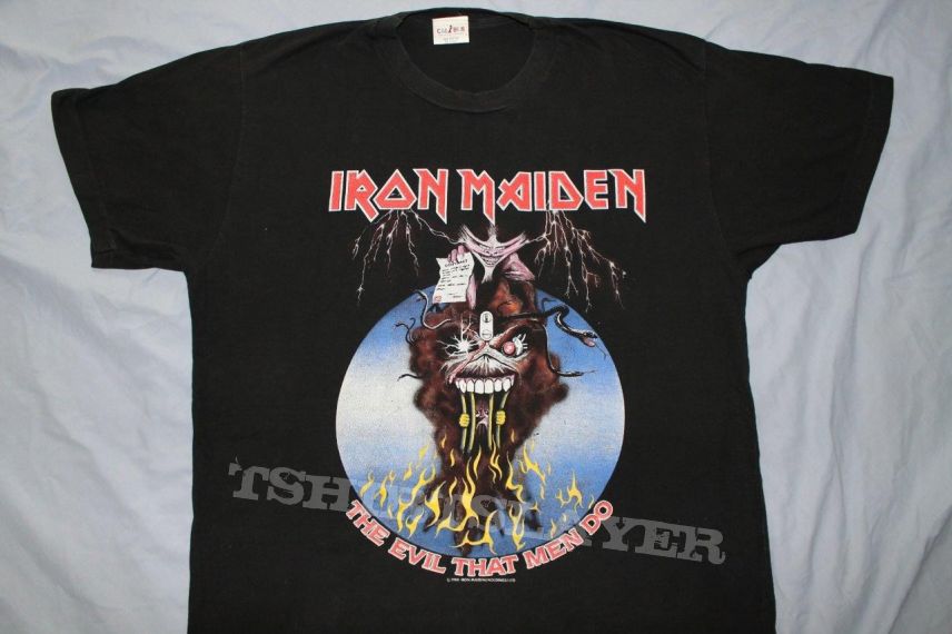 Iron Maiden European Tour 1988 - Evil that men do | TShirtSlayer TShirt ...