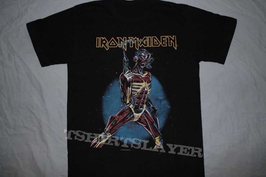 Iron Maiden Japan 87 Somewhere on Tour black T