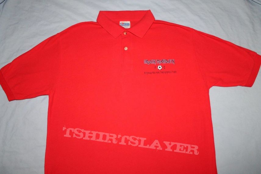 Iron Maiden No Prayer for the Opposition red polo