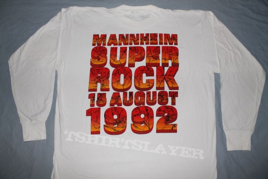 Iron Maiden Super Rock 92 white longsleeve