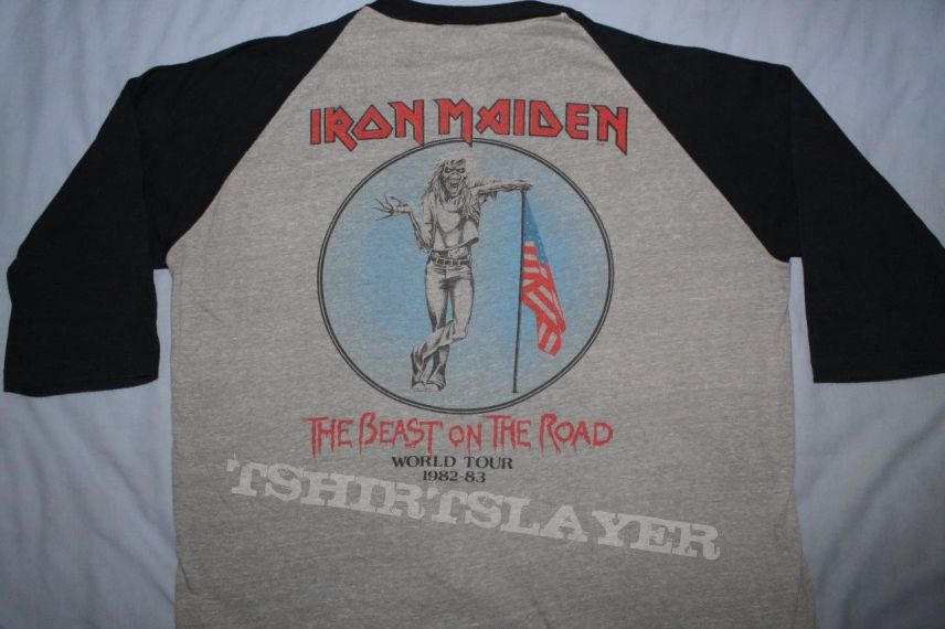 Iron Maiden US Beast on the Road black &amp; grey jersey