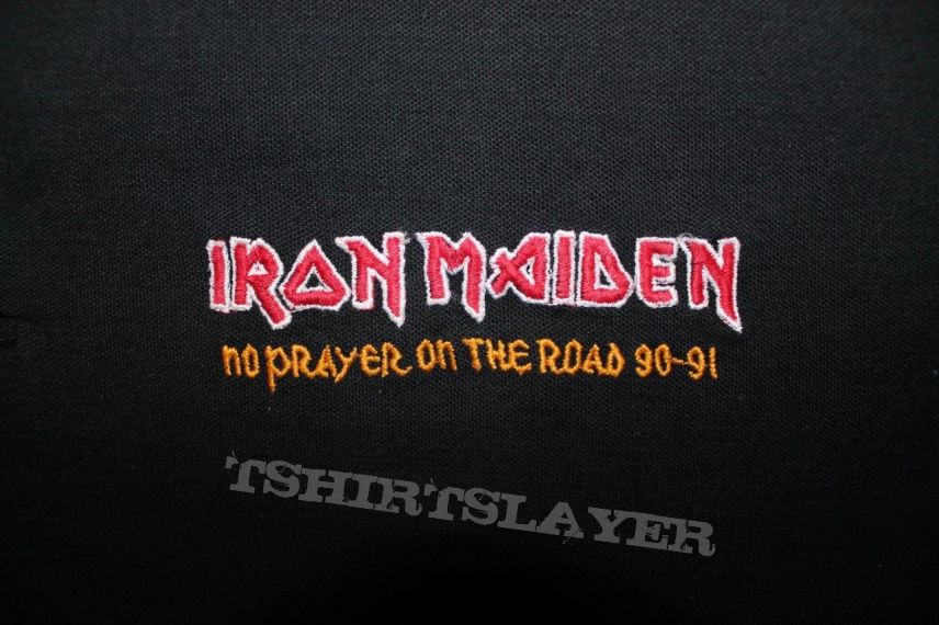 Iron Maiden No Prayer on the Road crew black polo