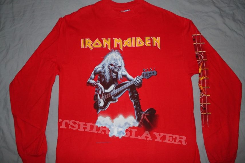 Iron Maiden A Real live Tour - Red longsleeve printed sleeve