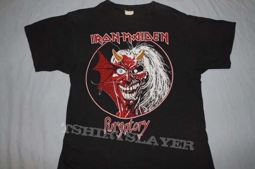 Iron Maiden Purgatory Alive in America black T | TShirtSlayer TShirt ...