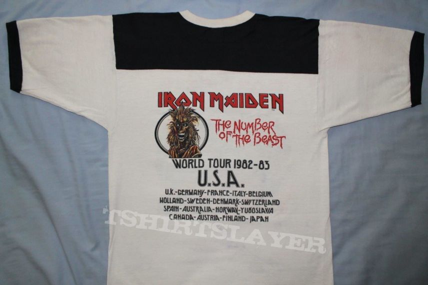 Iron Maiden US Number of the Beast rugby T