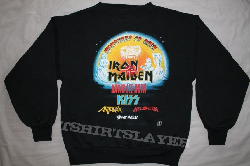 Iron Maiden 1988 MOR black sweatshirt