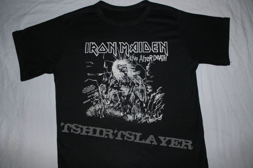 Iron Maiden Live After Death silver &amp; black