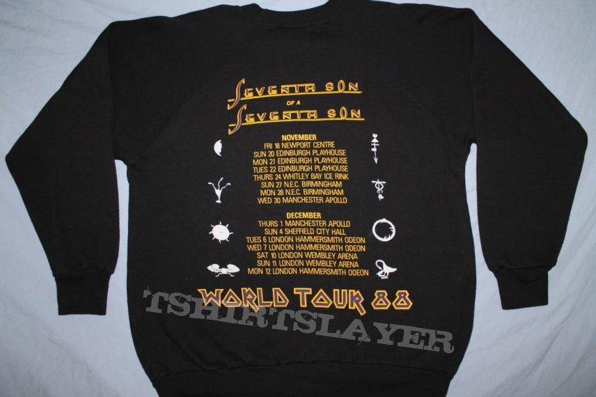 Iron Maiden UK Seventh Tour 1988 sweatshirt