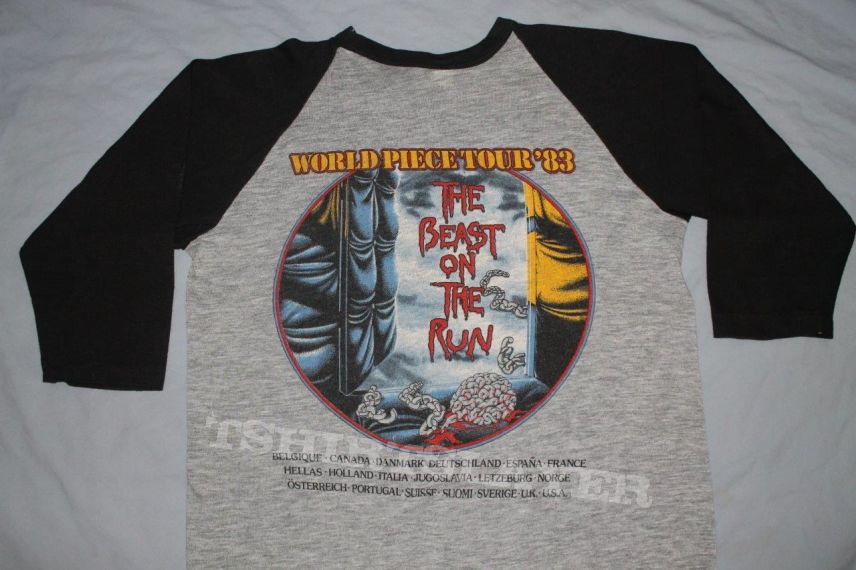 Iron Maiden US World Piece Tour black &amp; grey jersey