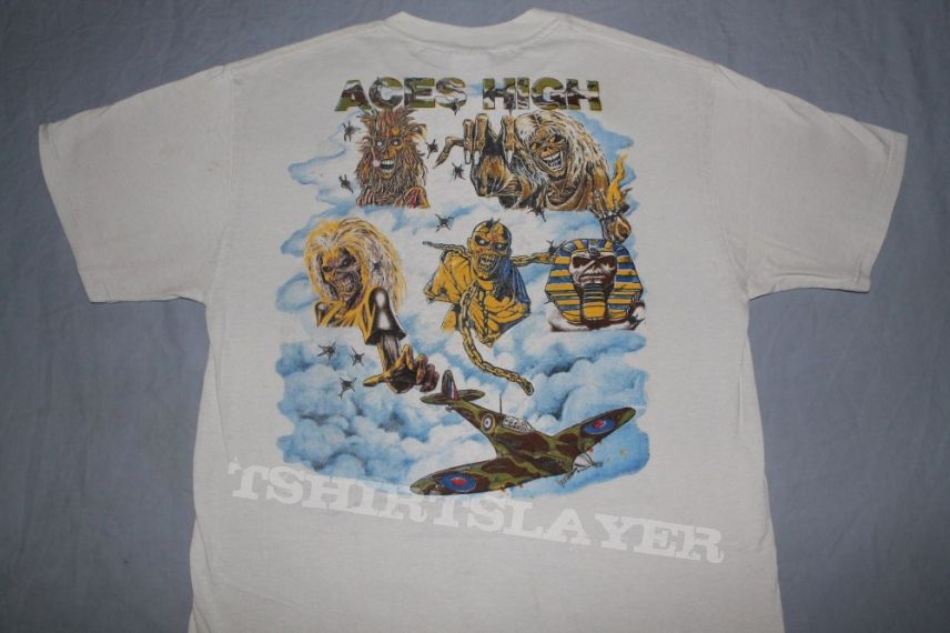 Iron Maiden Aces High white T